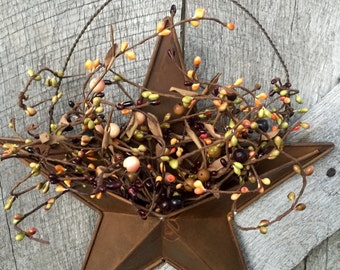 Rustic Country Barn Star with Pip Berries