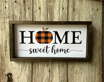 Home Sweet Home Fall Sign