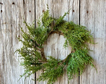 Rustic Cedar Wreath, Christmas Wreath, Winter Wreath, Country Decor, Farmhouse Decor, Christmas Decor