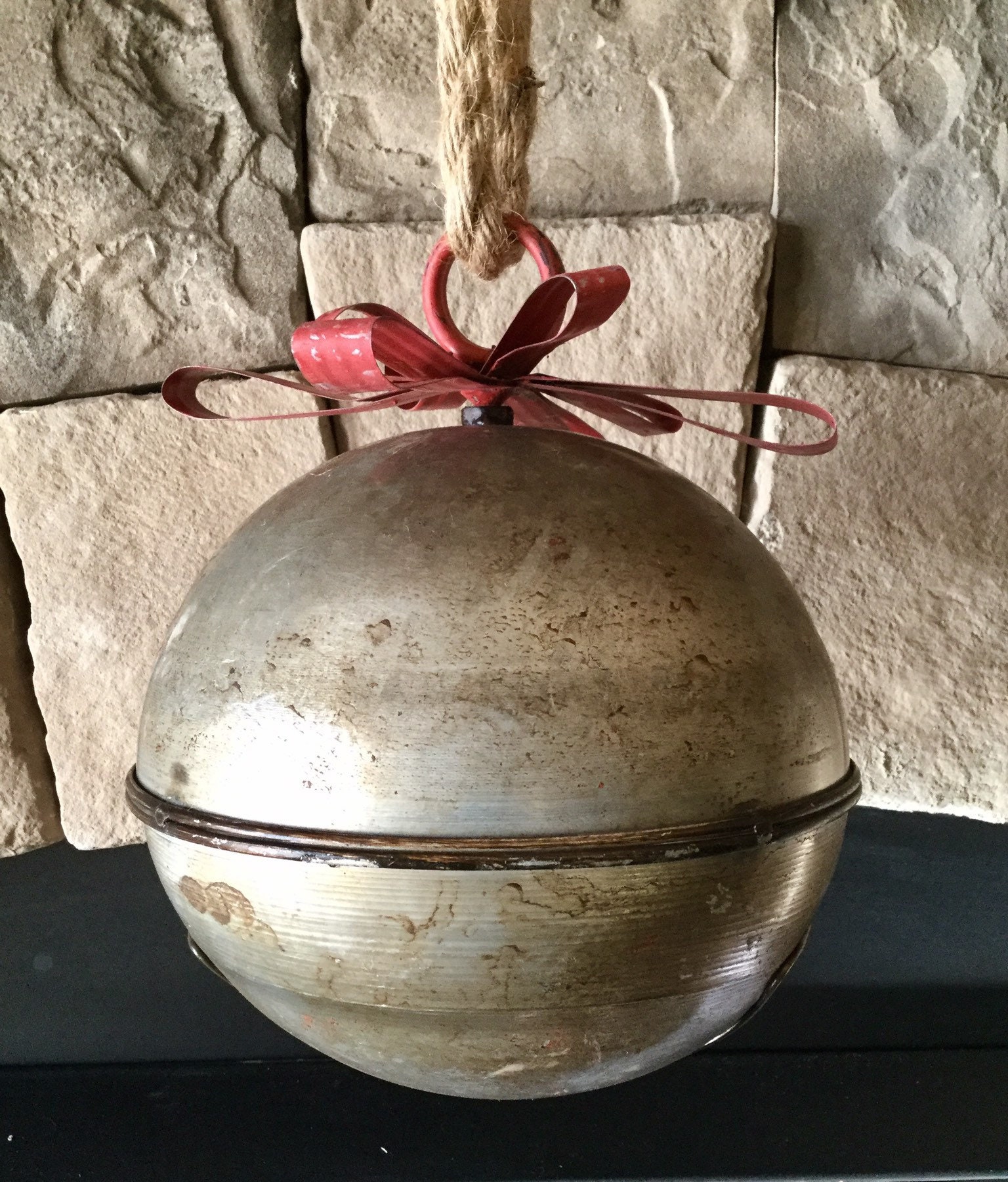 Extra Large Galvanized Jingle Bell