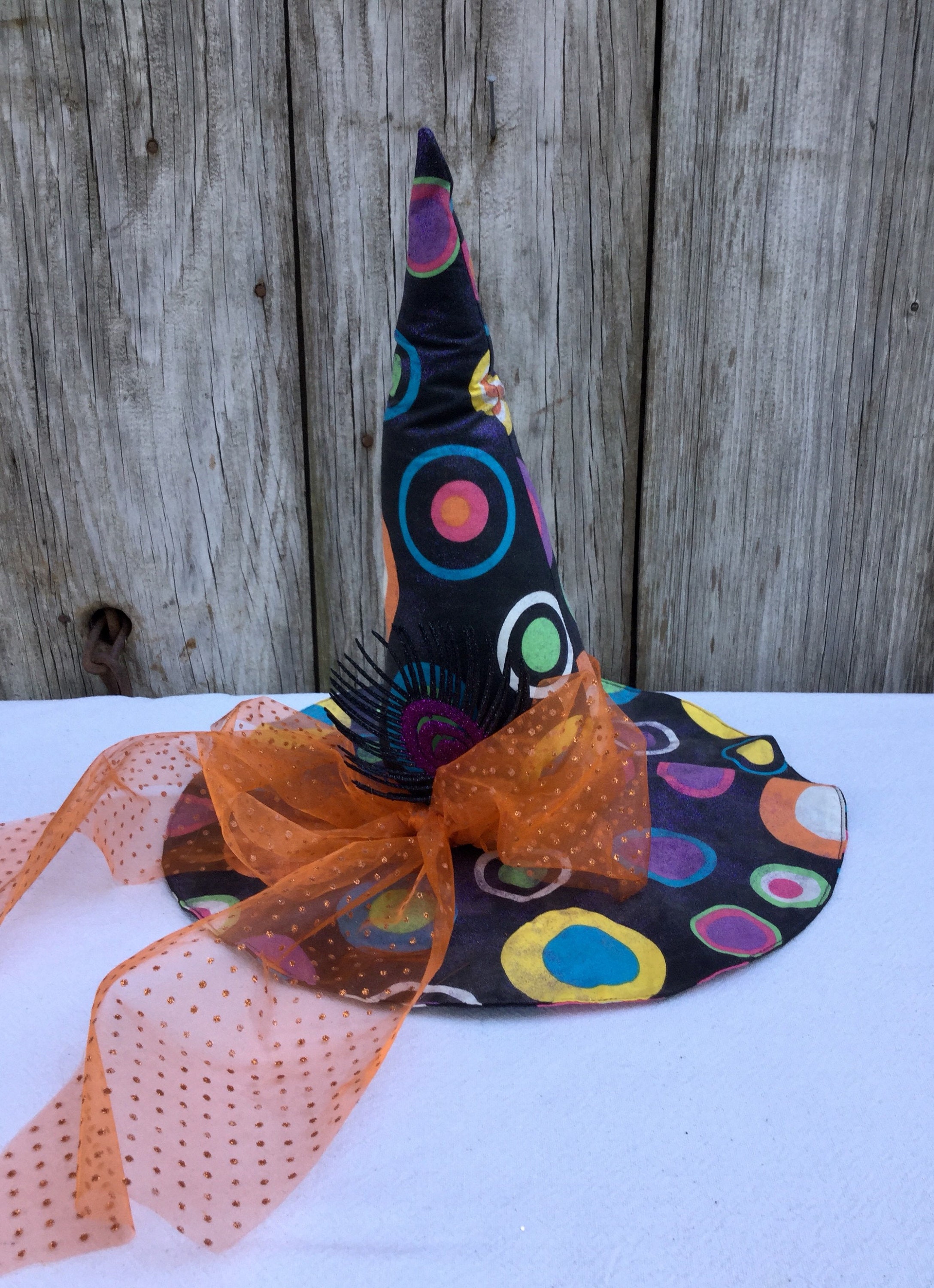 Floppy Polka Dot Witch Hat