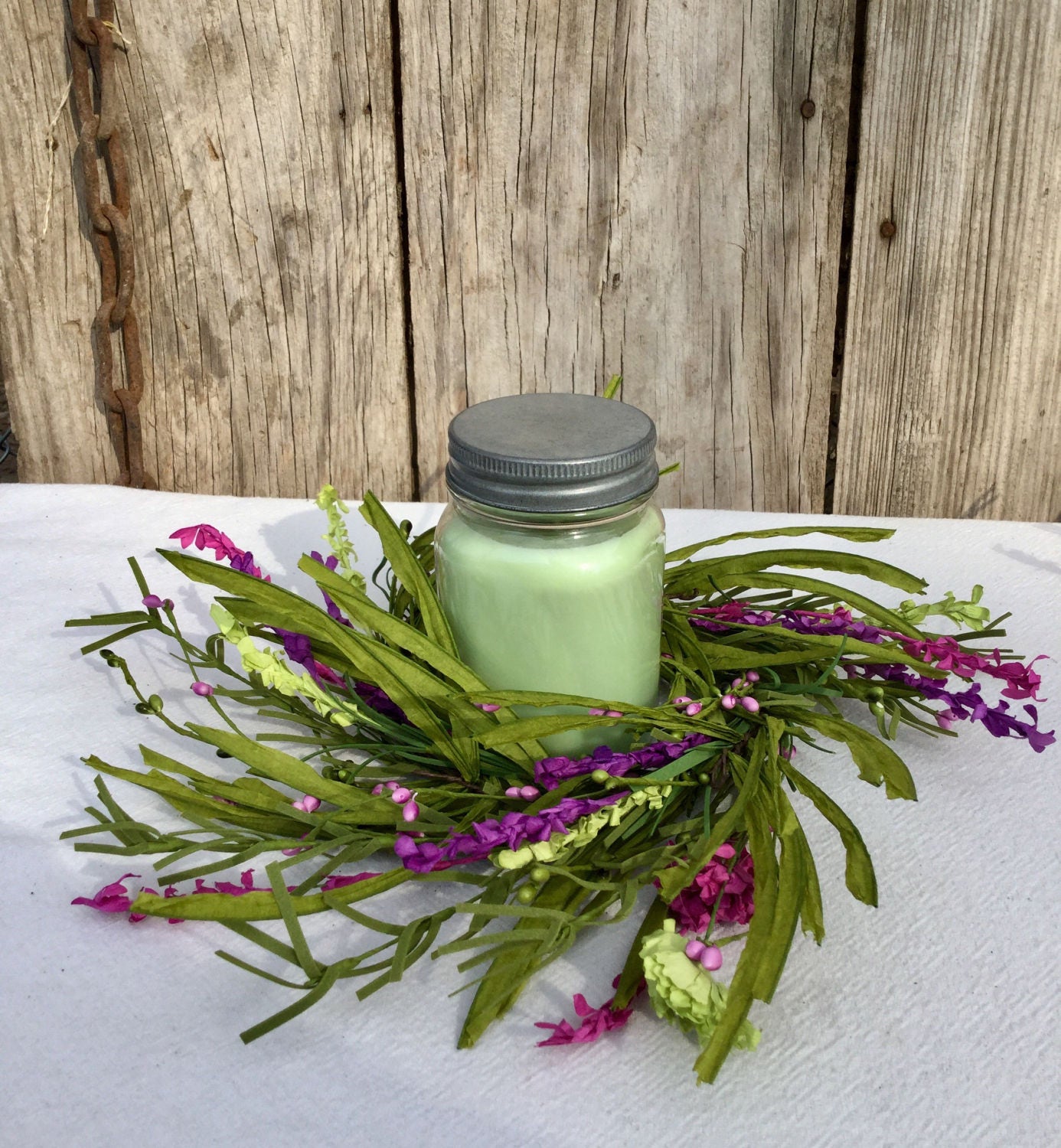 Forsythia Candle Ring Spring Candle Ring Summer Candle Ring Etsy