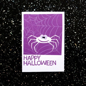 Halloween Card - illustrazione del ragno - Happy Halloween