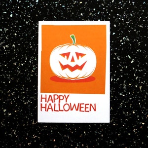 Halloween Card - calabaza ilustración - Feliz Halloween