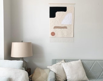 Flat woven wall hanging