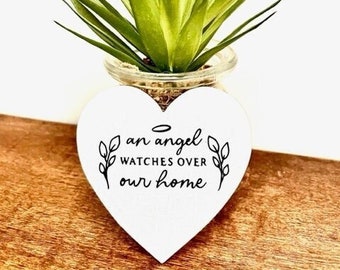 pregnancy loss magnet, miscarry, stillbirth, gift for her, heart shaped magnet, angel magnet, canvas magnet, pregnancy loss gift, feghelbert