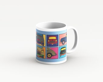 Morris Minor Retro Mugs - Coffee, Tea