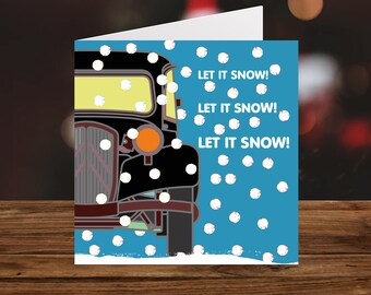 Citroen Traction  Let It Snow - Blue