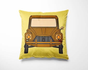 Citroen Dyane Velvet Square Cushion 45cm