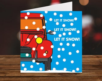 Citroen 2CV  Let It Snow - Blue