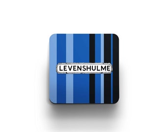 Personalised Floral Location Coasters Set of 4