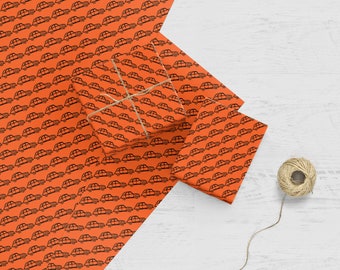 Citroen Orange 2CV/DS Wrapping Paper
