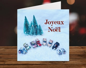 Citroen Toy Car Joyeux Noel - 2CV, DS, AK400 Christmas Card