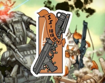 Pegatina de vinilo de Clone Commander - Cody (CC-2224) inspirada en Star Wars