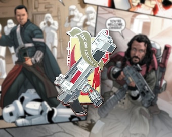 Former Guardian - Star Wars Inspired Baze Malbus Enamel Lapel Pin