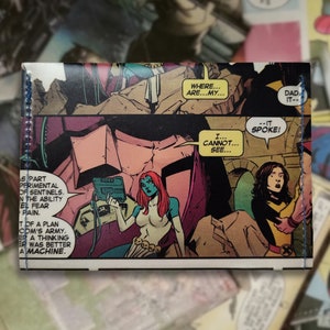 Cartera/tarjetero de regalo con forma de cómic reciclado - X-Men