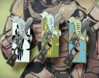 Legendary Bounty Hunter - Star Wars Inspired Boba Fett Enamel Lapel Pin Color Variant(s) - Choose One