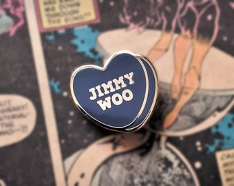 SALE! Marvel themed Candy Heart Enamel Lapel Pin - FBI Agent Jimmy Woo