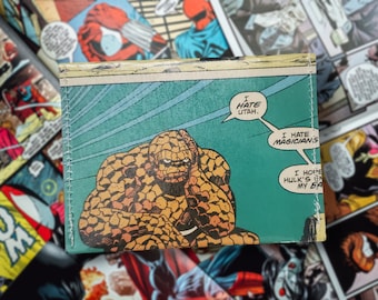 Upcycled Comic Wallet/Gift Card Holder - Fantastic Four/Dr Strange