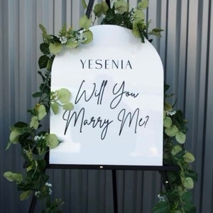 Will You Marry Me Sign | Reversible Proposal Sign | Proposal Ideas | Proposal Decor | Marry Me | She Said Yes Sign