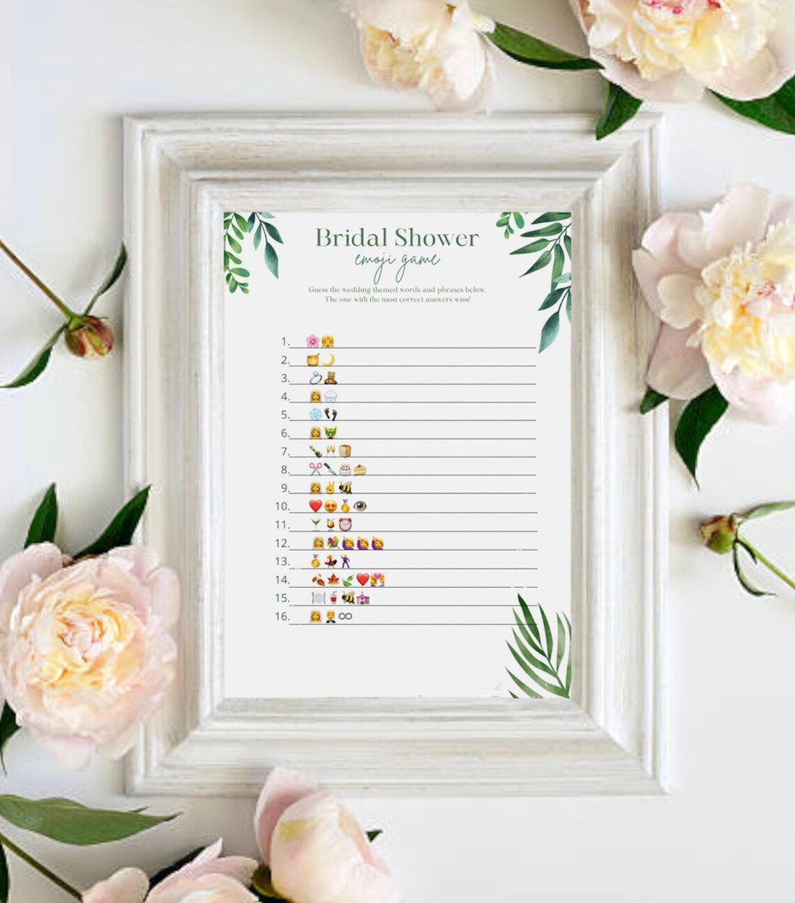 Bridal Shower Game Emoji Game Bridal Shower Emoji Etsy