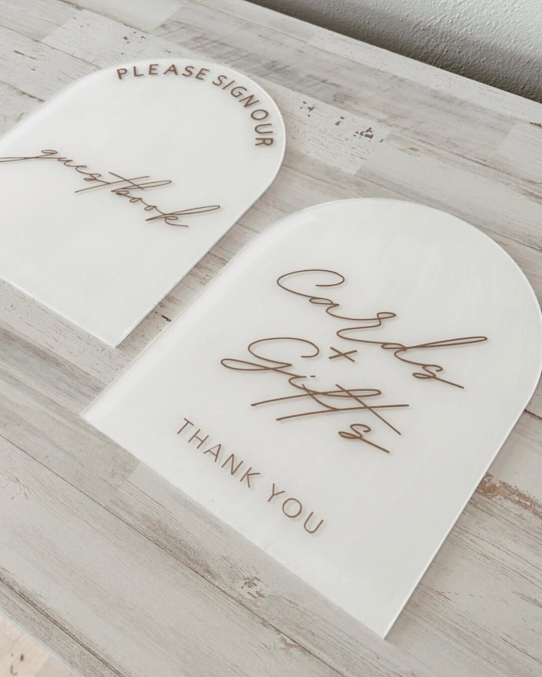 Arch Wedding Sign | Acrylic Wedding Signage | Round Arched Signs ...
