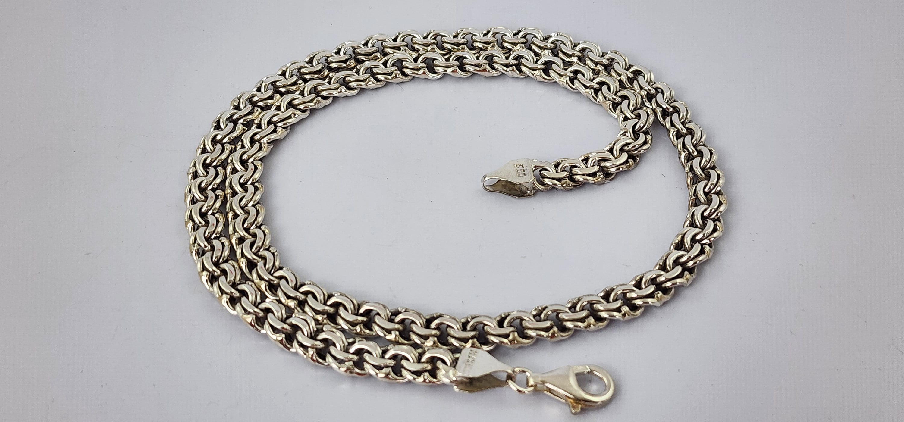 Collana Spiga Argento Collana Spiga In Argento Sterling 925 Catena A Corda Grano Pura Italia Nuova All 613577 - Foto 9