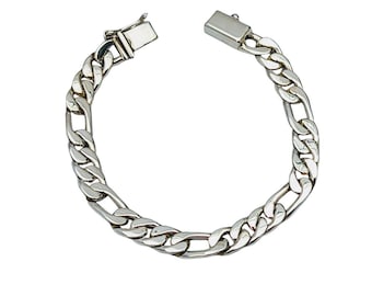 Unisex-Armband aus 925er Sterlingsilber mit dreifach verwendbaren Kettengliedern