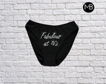 Personalised Knickers Brief Panties Bling Rhinestone Novelty Bride Hen Party Do