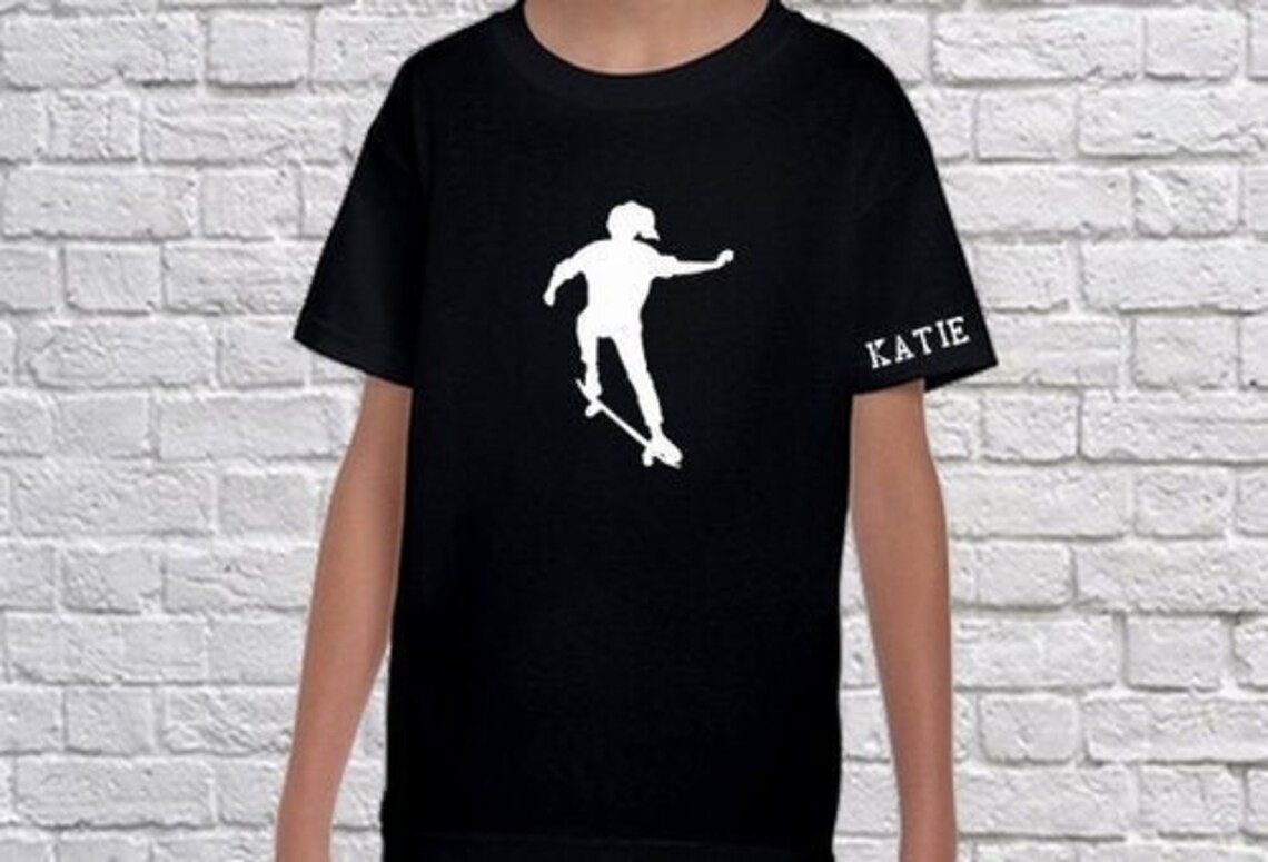 Girls Skateboarding T Shirt Skateboarding ShirtGirl Etsy