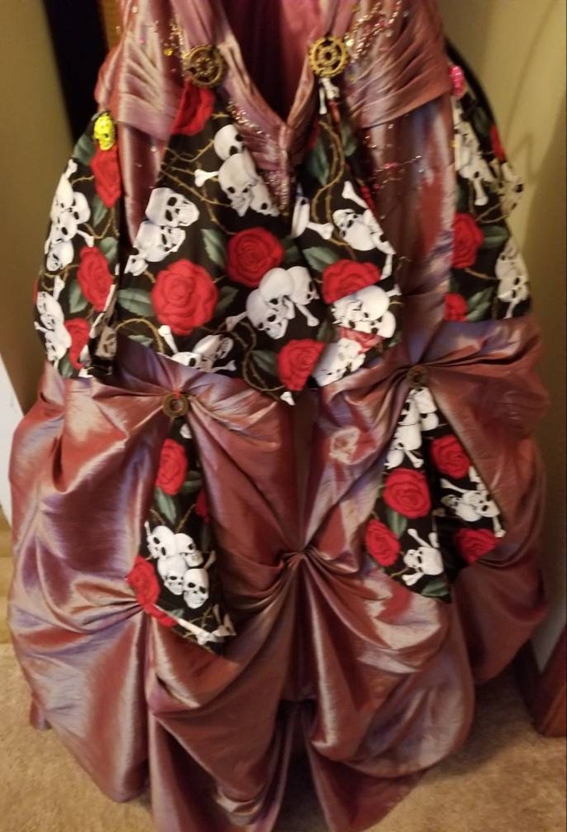 rose ball gown