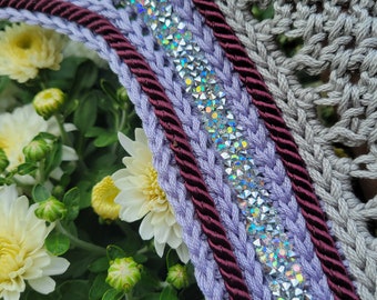 Medium Grey and Purple Horse Fly Bonnet