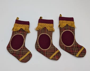 Mini Christmas Stocking - Set of 3