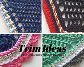 Additional Crochet Trim for Create Your Own Custom Bonnets