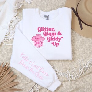 Küsten Cowgirl SVG PNG, rosa Cowgirlhut, Cowgirl svg, letzte Disco, Cowgirl Bachelorette, Disco Cowgirl, Rodeo svg, Totebag