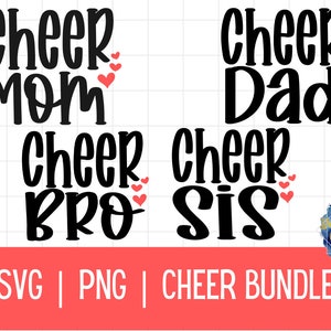 Cheer Mom SVG Bundle, Cheer Mama Svg, Cheer Dad Svg, Cheer Sister Svg, Cheer Life Svg, Cheerleader Svg, Cheerleading Svg, Digital Download