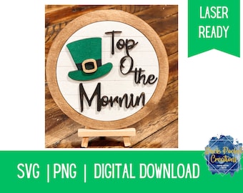 Día de San Patricio SVG, Happy Go Lucky Svg, Día de San Patricio SVG, Svg irlandés, camisa del día de San Patricio, Laser Ready Svg, Top of the Morning Svg