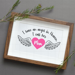 Angel Wings SVG PNG, In loving memory Svg png, in memory of svg, in memory of, angel in heaven svg, wings svg png