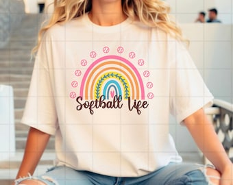 Softball-Leben SVG, Softball-Svg-Png, Softball-Leben-Shirt-Svg-Png, Softball-Mama-Svg-Png, Softball Cricut-Datei, Laser-bereit-Datei