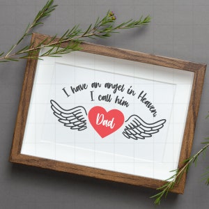Angel Wings SVG PNG, In loving memory Svg png, in memory of svg, in memory of, angel in heaven svg, wings svg png