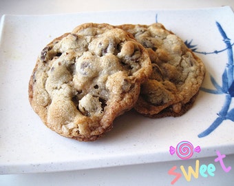 Christmas/New Year/winter gift cookies---Homemade Ultimate Chocolate Chip Cookies--Chocolate cookies--Homemade cookies---one dozen