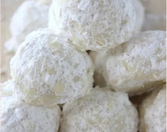 Christmas/New Year/Winter gift cookies---pecan Snowball Cookies--Russian tea cakes---mexican wedding cookies----Three dozens