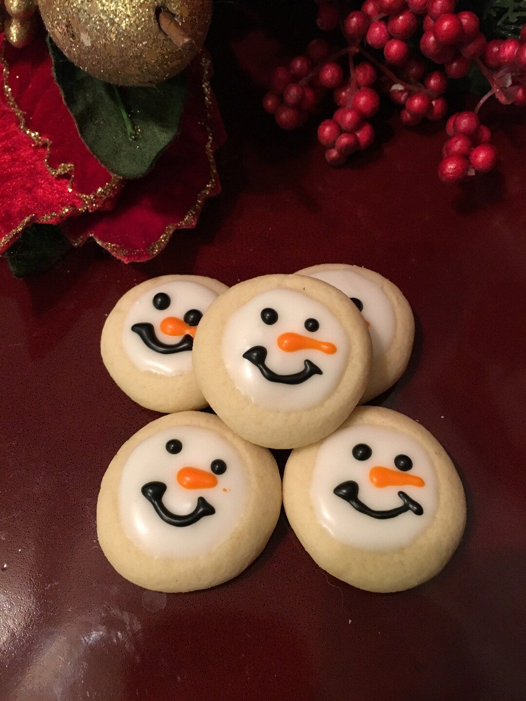 Labor Day Gift Cookies---homemade Royal Icing Decorated Snowman Vanilla ...