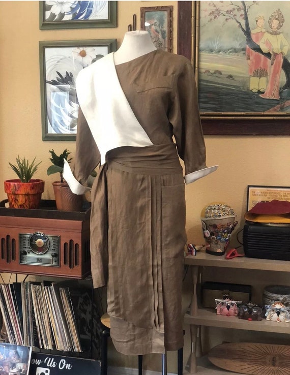 Vintage 1980’s Linen Dress