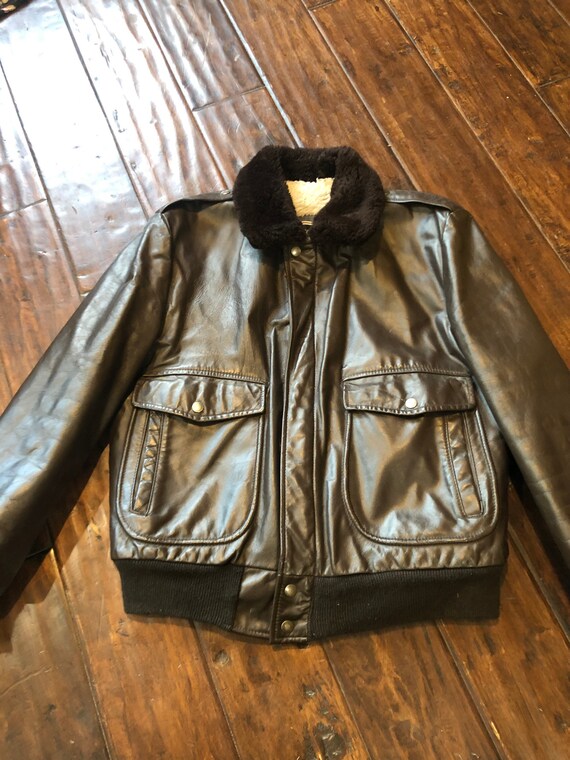 Vintage Leather Flight Jacket size 40