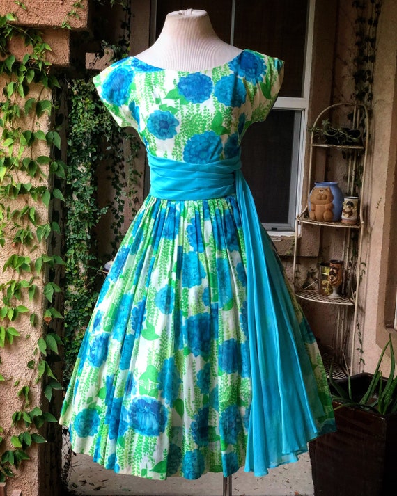 Vintage 1950’s Floral Party Dress