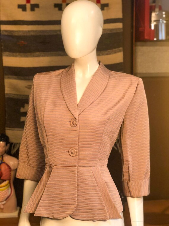 Vintage 1940's Jacket With Peplum