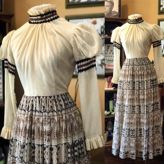 Vintage Victorian Style Dress by Miss Elliette Cal