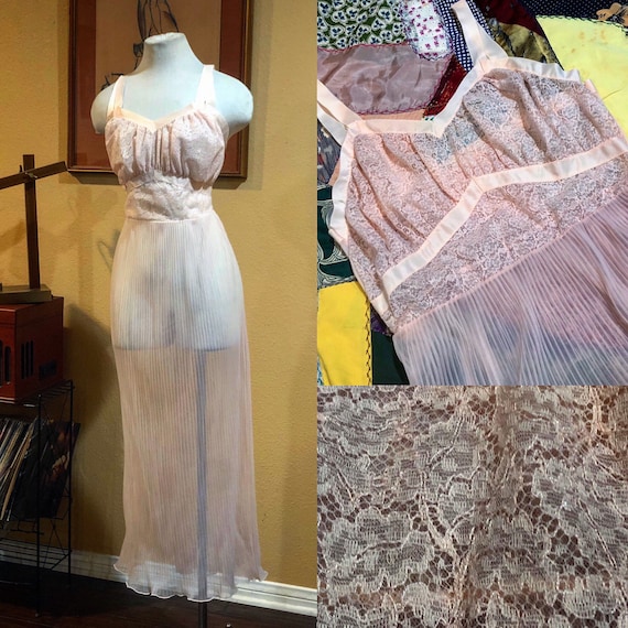 Vintage 1950’s Pink Sheer Nightgown