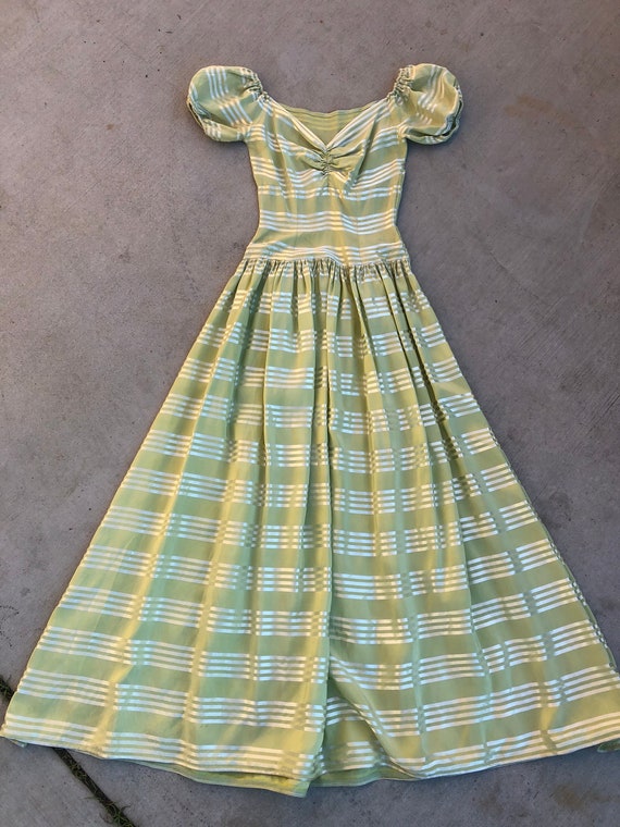 Vintage 1930’s Lime Green Dress